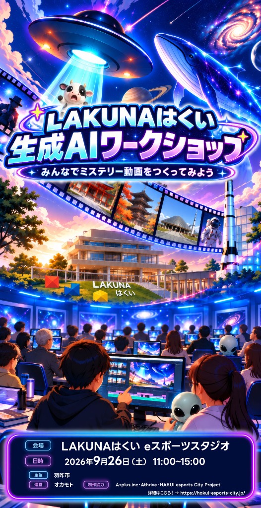 生成AI動画ワークショップ in LAKUNAはくい